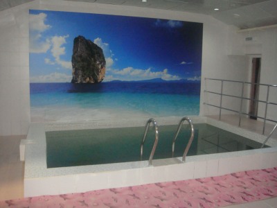 Сауна жара.