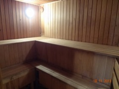 Баня на дровах на Волге