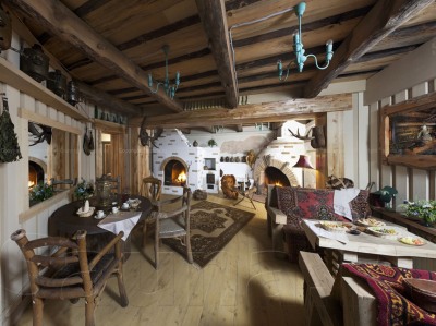 Русские бани в Шале-отеле Таёжные дачи