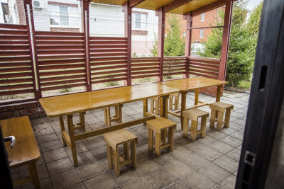 Сауна с летней беседкой