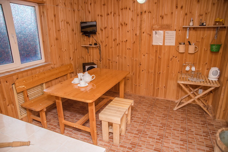 Сауна с летней беседкой
